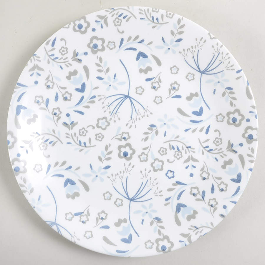 Prairie Garden Gray Luncheon Plate by Corning Corelle-1