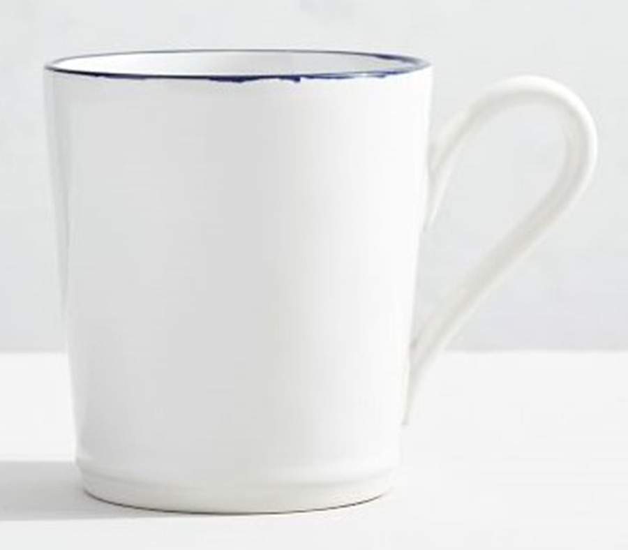 Beja (Blue Trim) Mug by Costa Nova China-1
