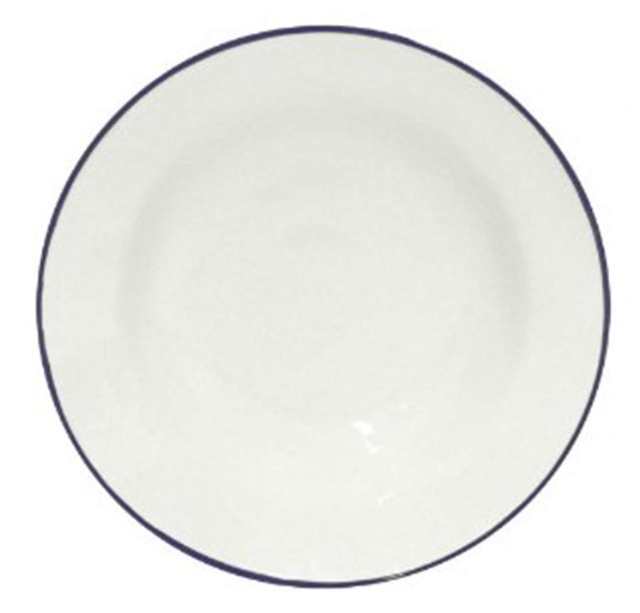 Beja (Blue Trim) 8" Soup/Pasta Bowl by Costa Nova China-1
