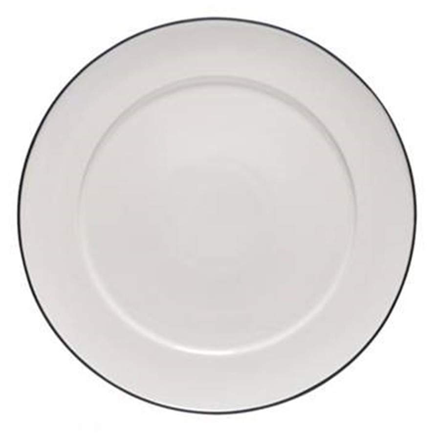 Beja (Blue Trim) 15" Chop Plate (Round Platter) by Costa Nova China-1