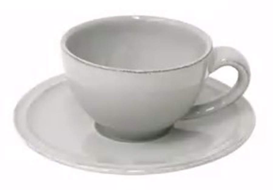 Friso Grey Flat Demitasse Cup & Saucer Set by Costa Nova China-1