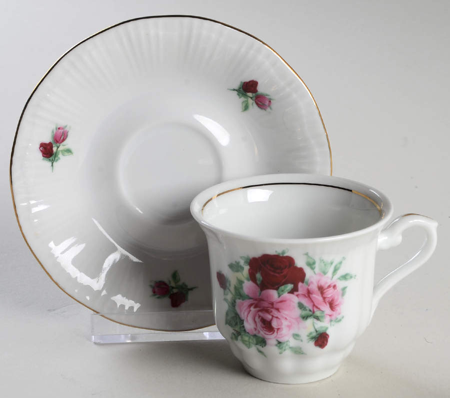 CCQ3 Flat Demitasse Cup & Saucer Set by Crystal Clear-1