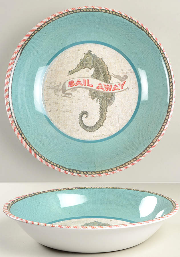 Drift Away (Melamine) 13" Round Serving Bowl by Certified International-1