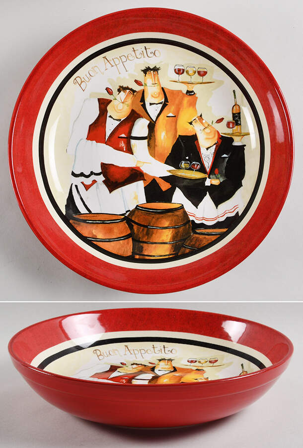Buon Appetito 13" Pasta Serving Bowl by Certified International-1