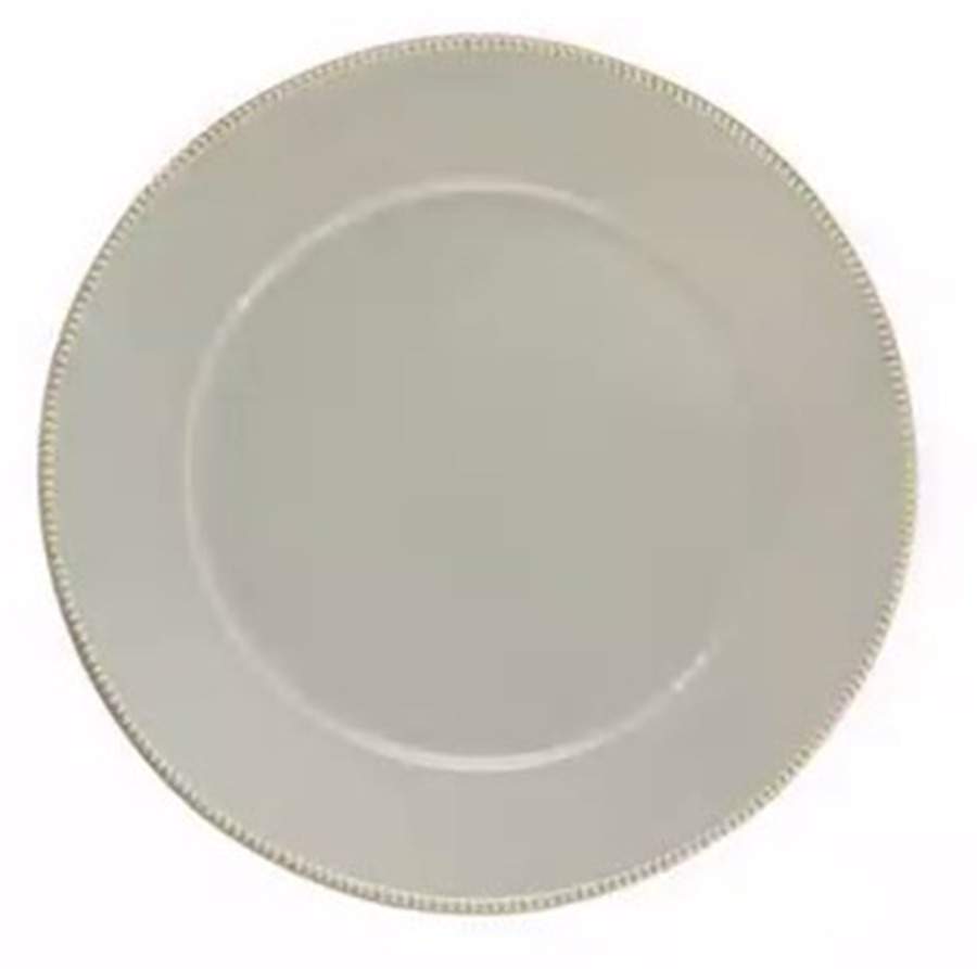 Luzia Ash Grey (Light) Service Plate (Charger/Platter) by Costa Nova China-1
