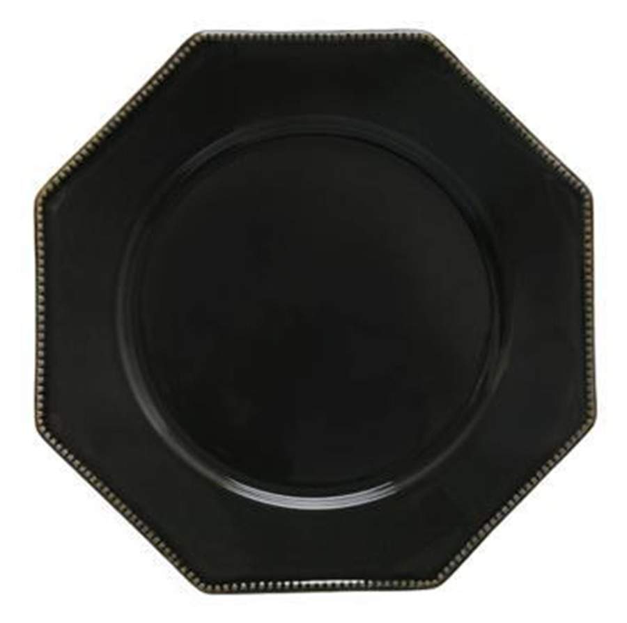 Luzia Slate Gray (Dark) Dinner Plate by Costa Nova China-1