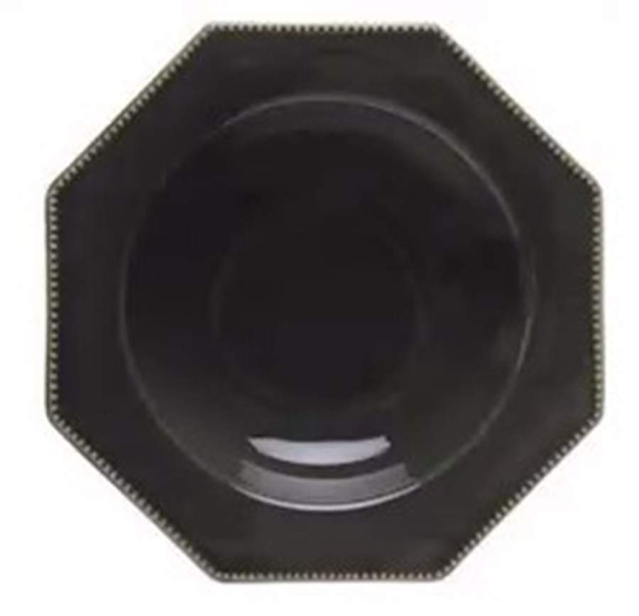 Luzia Slate Gray (Dark) 9" Soup/Pasta Bowl by Costa Nova China-1