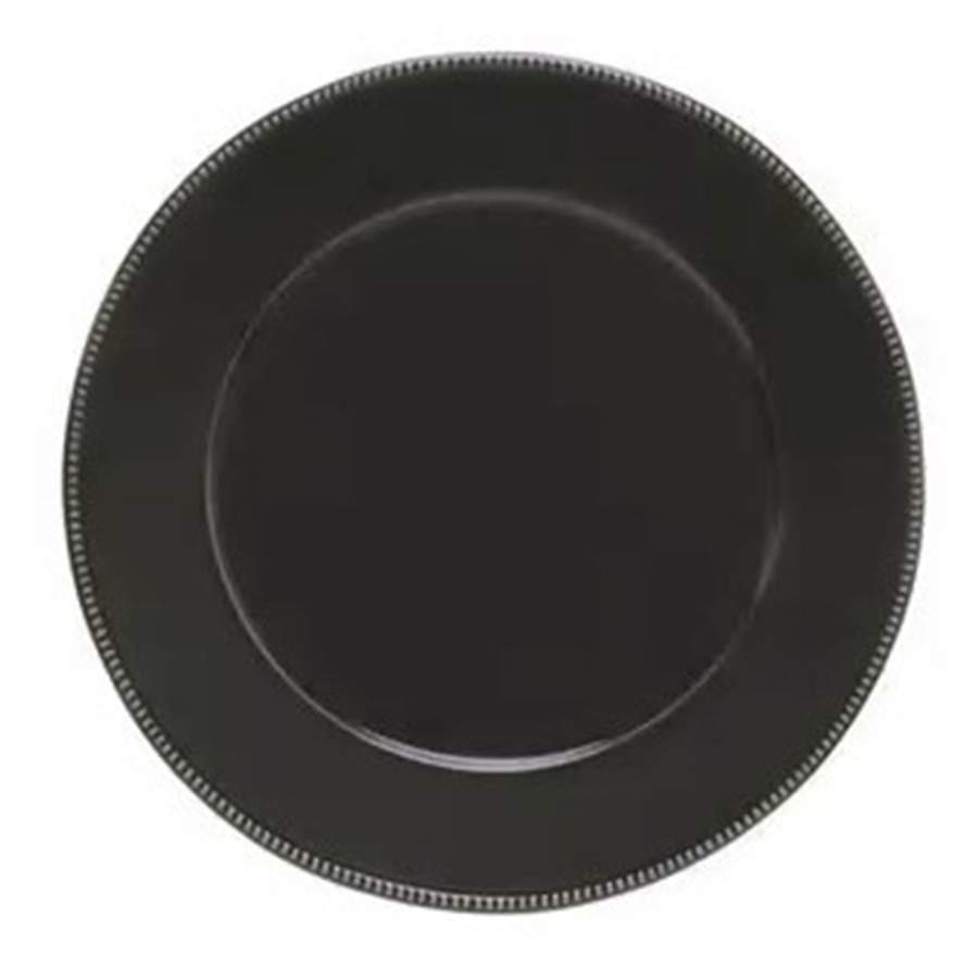 Luzia Slate Gray (Dark) Service Plate (Charger/Platter) by Costa Nova China-1