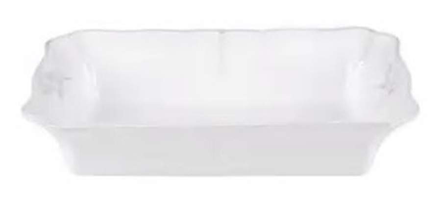 Alentejo White 11" Rectangular Baker by Costa Nova China-1