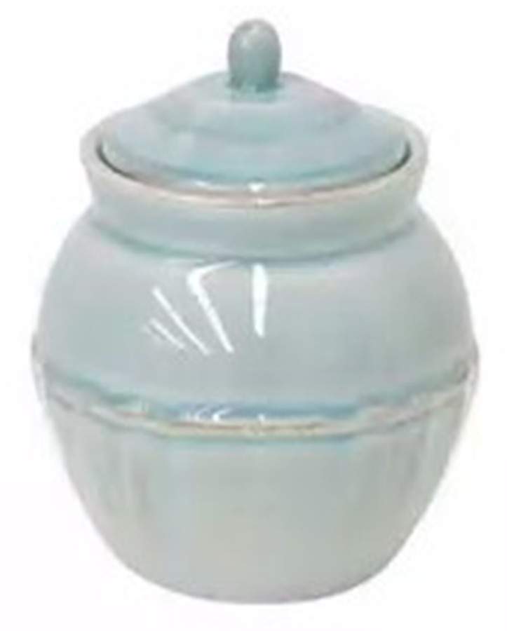 Alentejo Turquoise Sugar Bowl & Lid by Costa Nova China-1