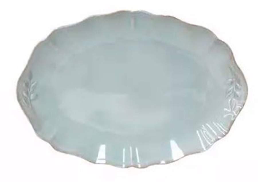 Alentejo Turquoise 16" Oval Serving Platter by Costa Nova China-1
