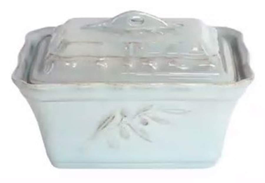 Alentejo Turquoise 2 Quart Rectangular Covered Casserole by Costa Nova China-1