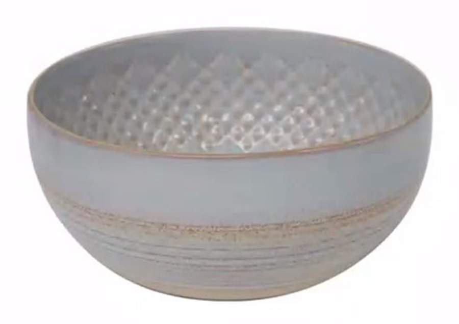 Cristal Nacar (Rustic White) 8" Round Serving Bowl by Costa Nova China-1