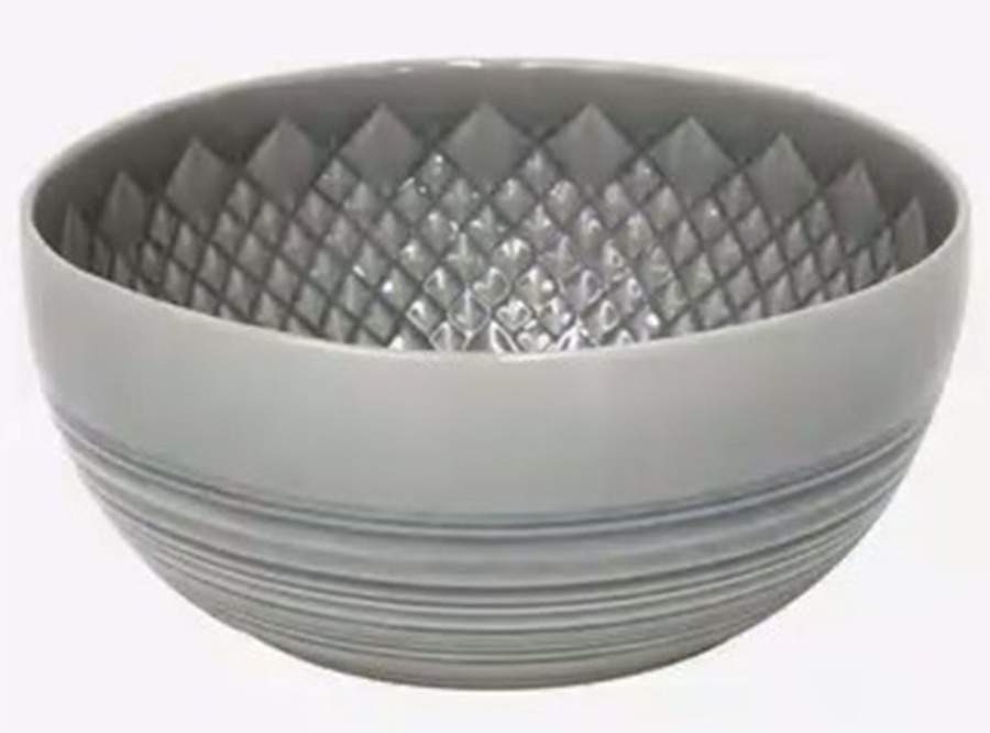 Cristal-Grey 11" Round Serving Bowl by Costa Nova China-1