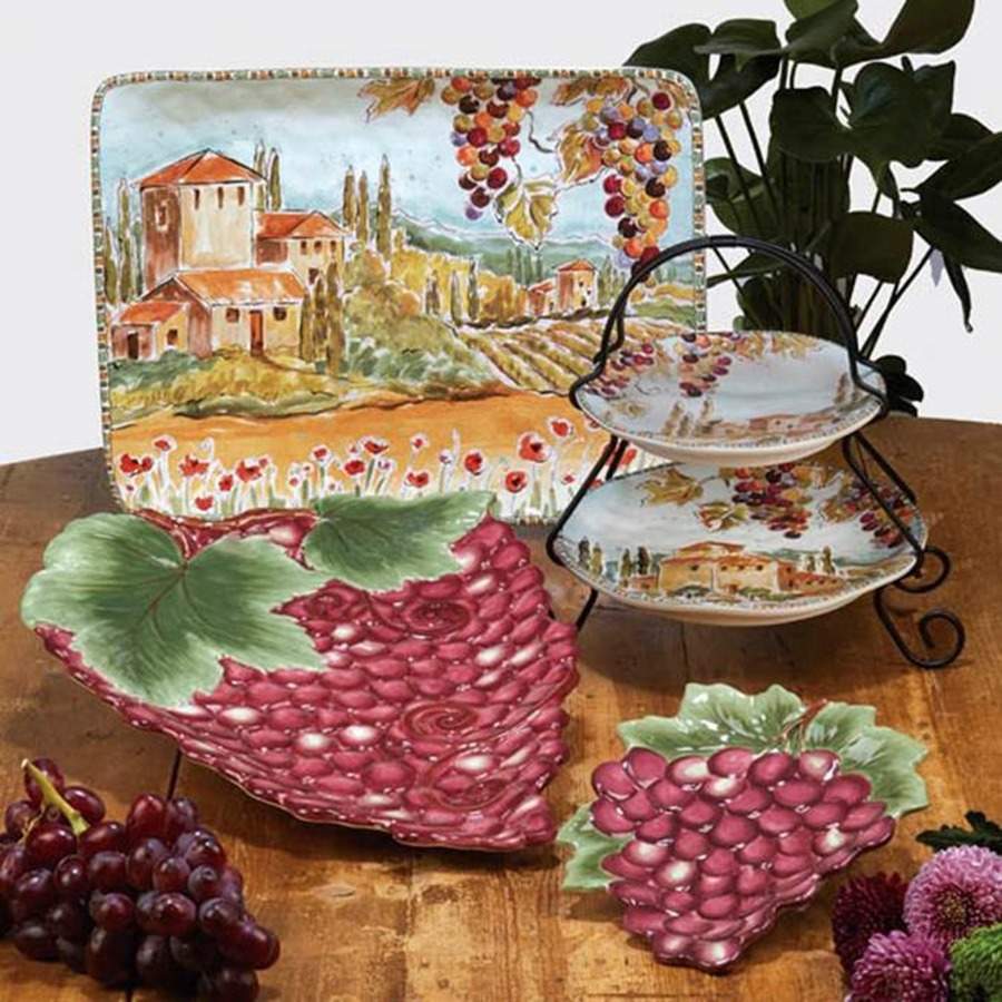 Tuscan Breeze 16" Rectangular Serving Platter by Certified International-1