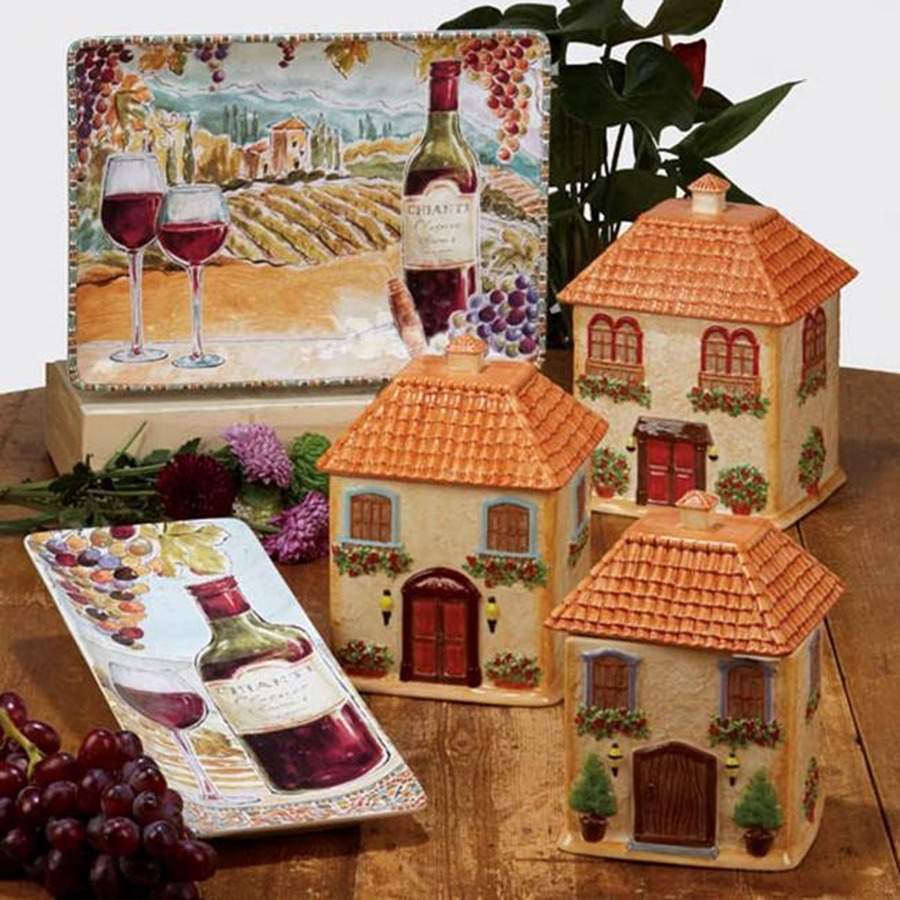 Tuscan Breeze (3 Piece) Figural Canister Set by Certified International-1
