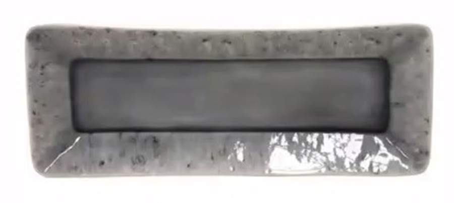 Madeira-Grey 10" Rectangular Tray by Costa Nova China-1