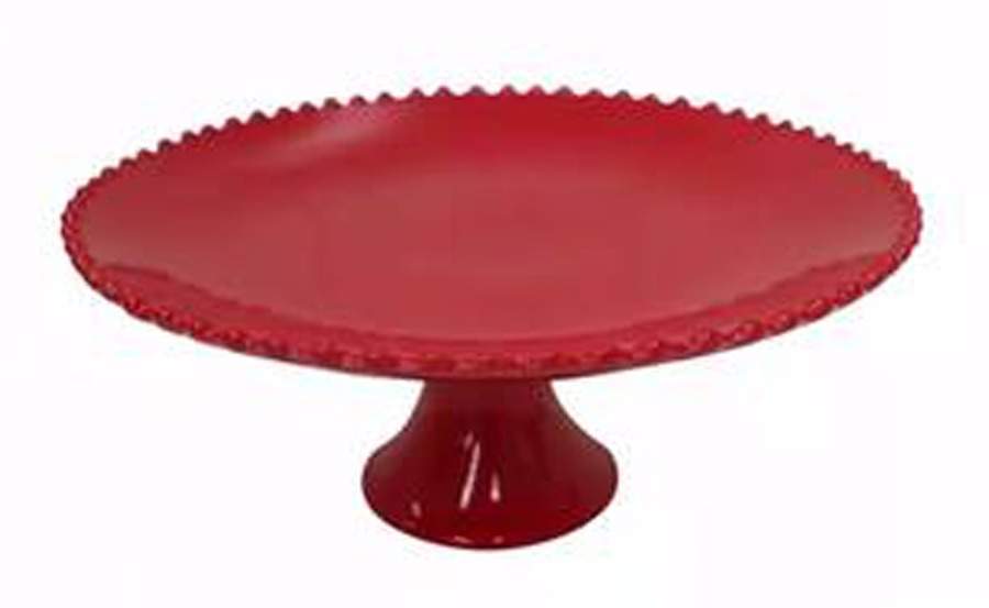 Pearl Ruby 13" Diameter Pedestal Cake Stand by Costa Nova China-1