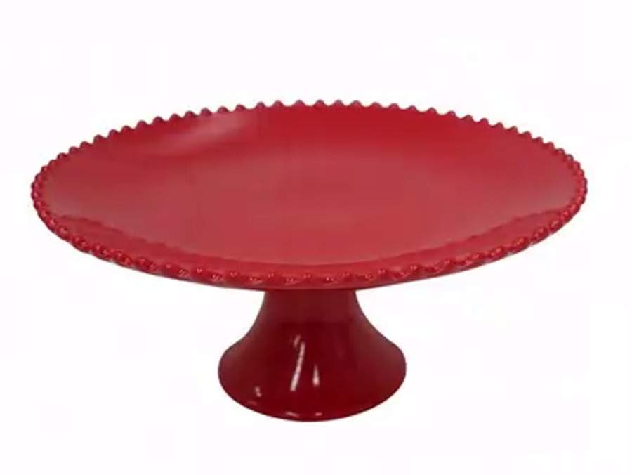 Pearl Ruby 11" Diameter Pedestal Cake Stand by Costa Nova China-1