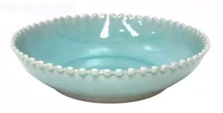 Pearl Aqua 9" Individual Pasta Bowl by Costa Nova China-1
