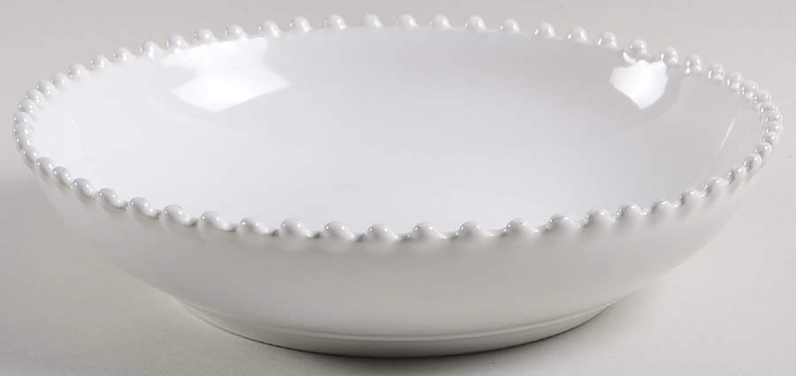 Pearl White 9" Individual Pasta Bowl by Costa Nova China-1