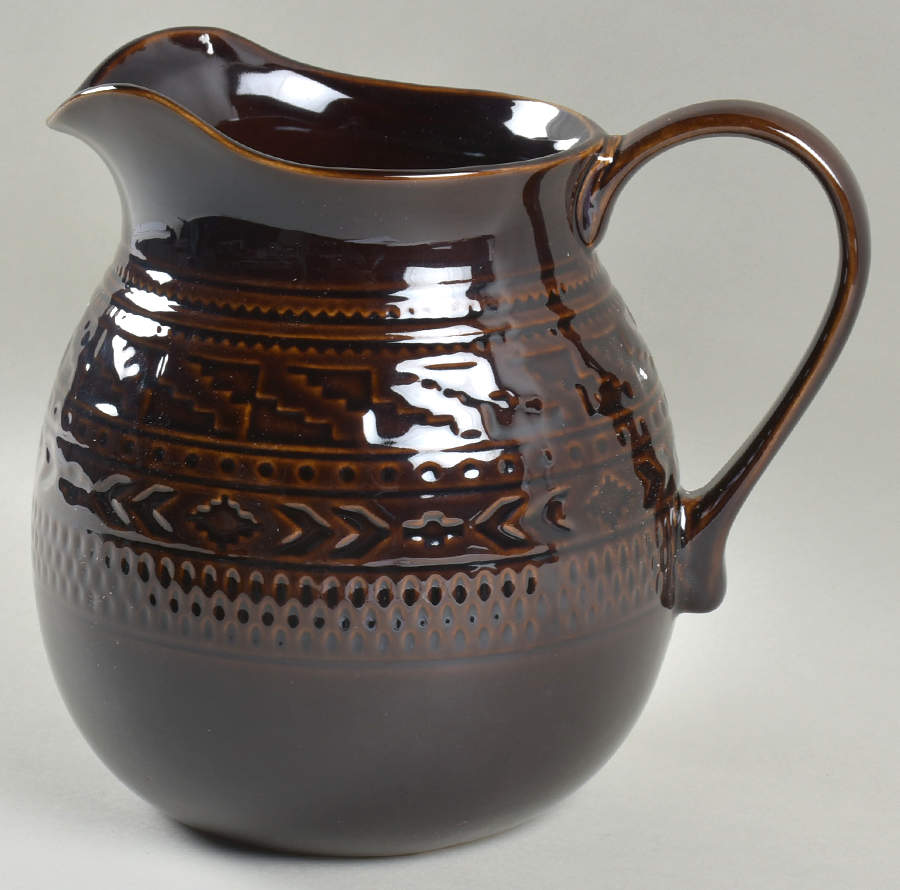 Aztec Brown 80 Oz Pitcher by Certified International-1