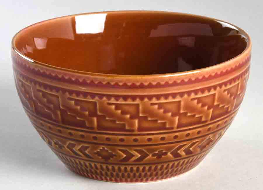 Aztec Rust Individual Ice Cream Dish by Certified International-1