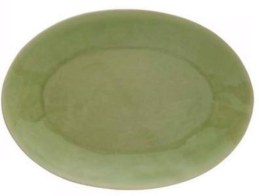 Riviera Vert Frais (Green & Black) 15" Oval Serving Platter by Costa Nova China-1