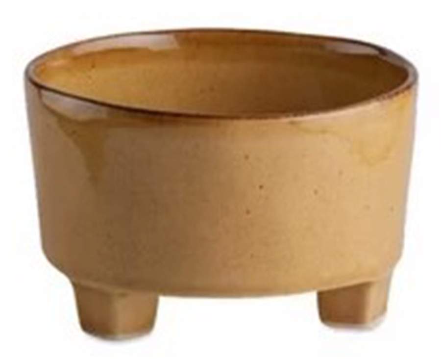 Riviera Lantana (Tan) Footed Soup/Cereal Bowl by Costa Nova China-1