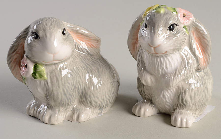 Sweet Bunny Figural Salt & Pepper Set by Certified International-1