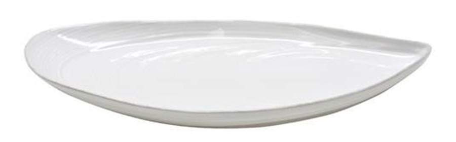 Aparte White 18" Oval Serving Platter by Costa Nova China-1