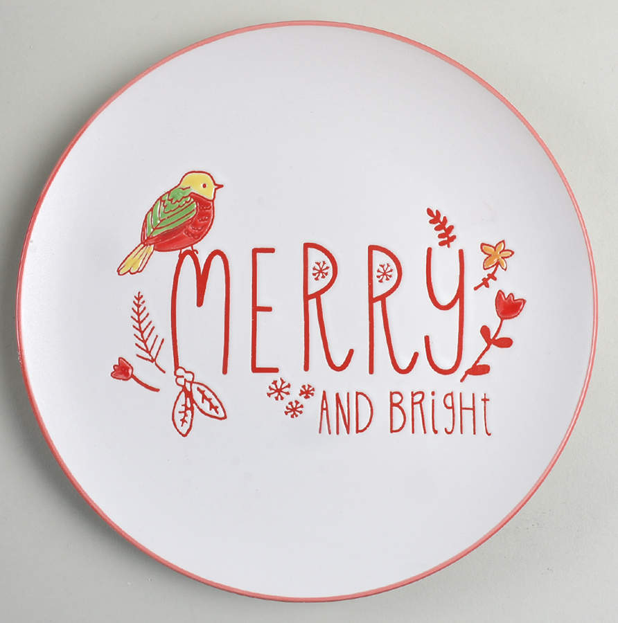 Holiday Greetings Dessert Luncheon Plate by Certified International-1
