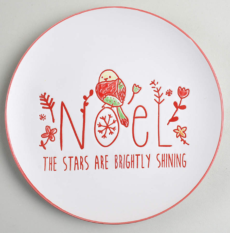 Holiday Greetings Dessert Luncheon Plate by Certified International-1