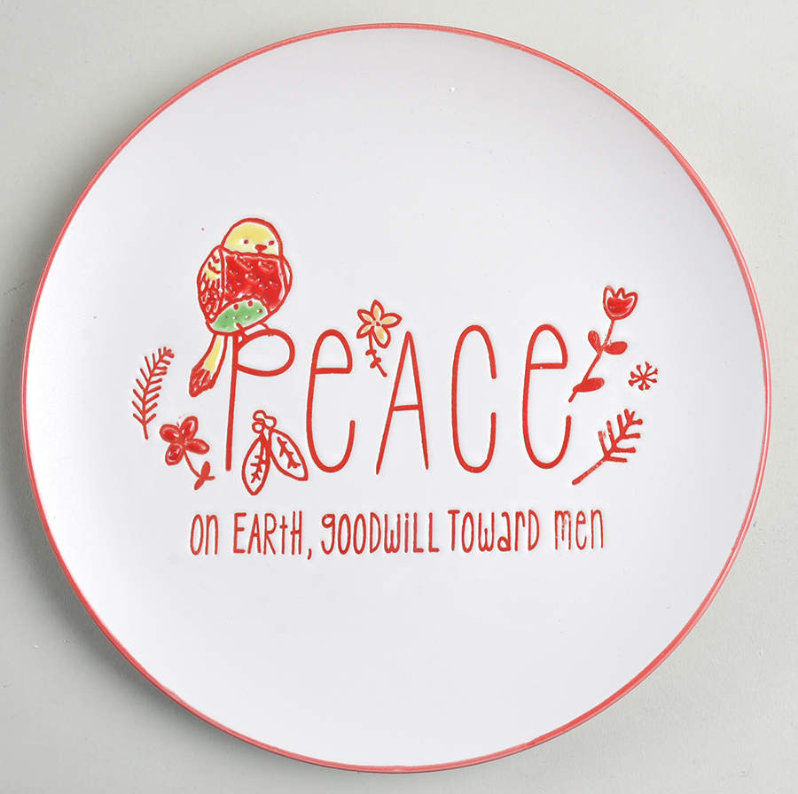 Holiday Greetings Dessert Luncheon Plate by Certified International-1