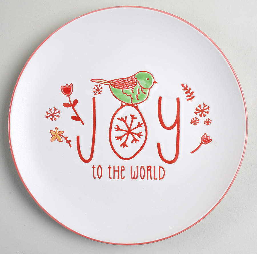 Holiday Greetings Dessert Luncheon Plate by Certified International-1