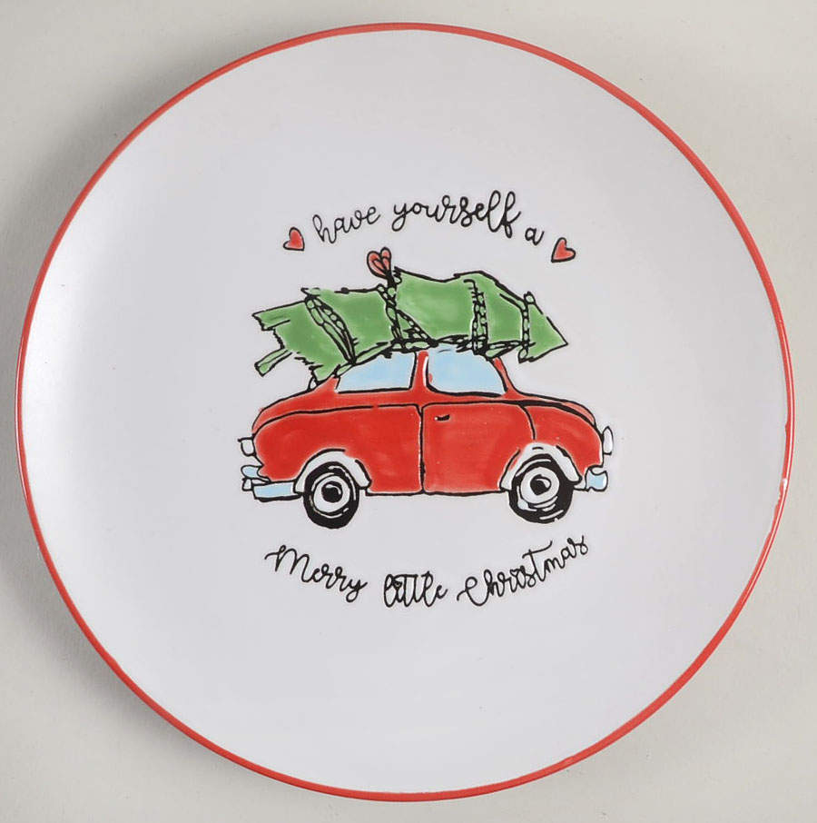 Holly Jolly Dessert Luncheon Plate by Certified International-1