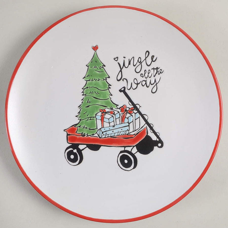 Holly Jolly Dessert Luncheon Plate by Certified International-1