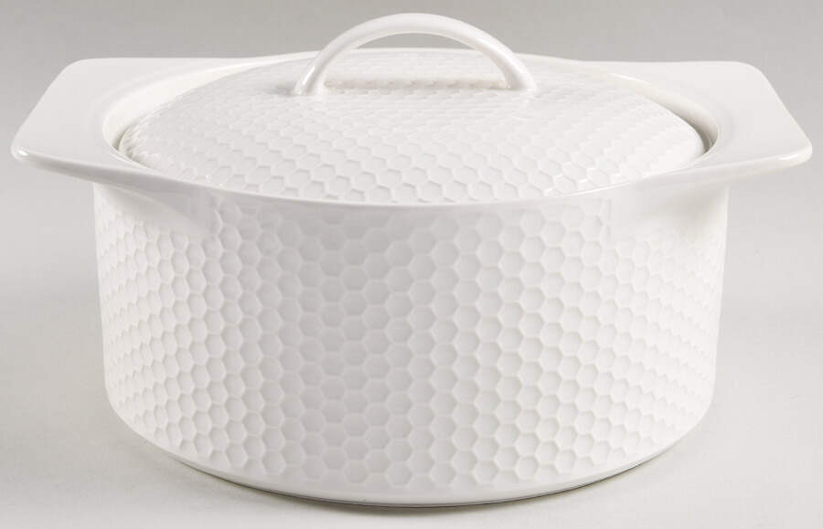Honeycomb 2 Qt Round Covered Casserole by Ciroa-1