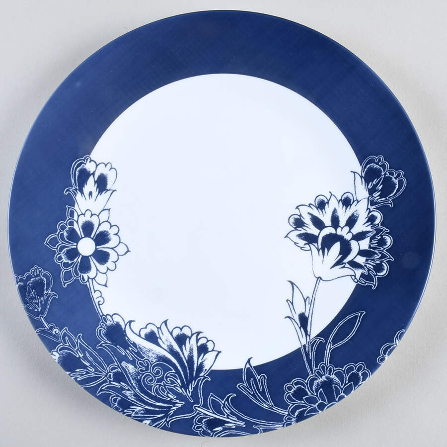 Indigo Blooms Dinner Plate by Corning Corelle-1
