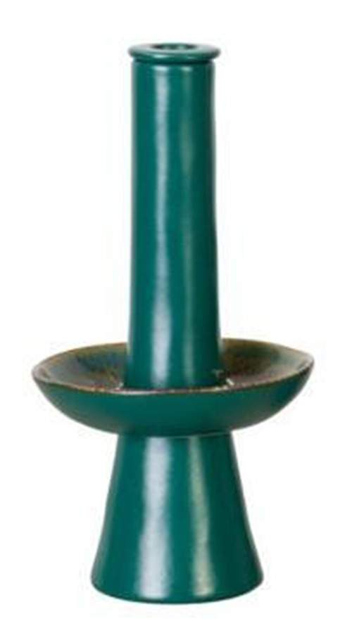 Le Jardin Cedre (Green) 10" Candlestick by Costa Nova China-1