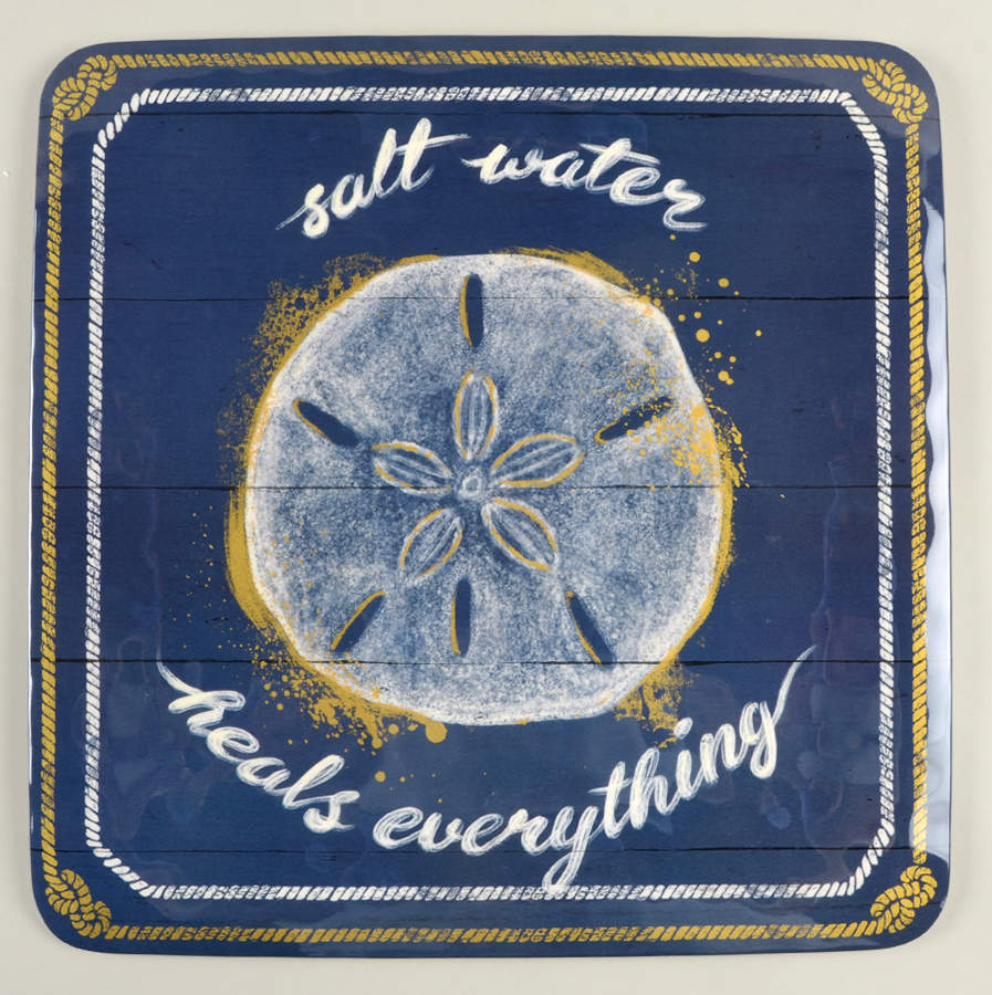 Calm Seas (Melamine) 14" Square Platter by Certified International-1