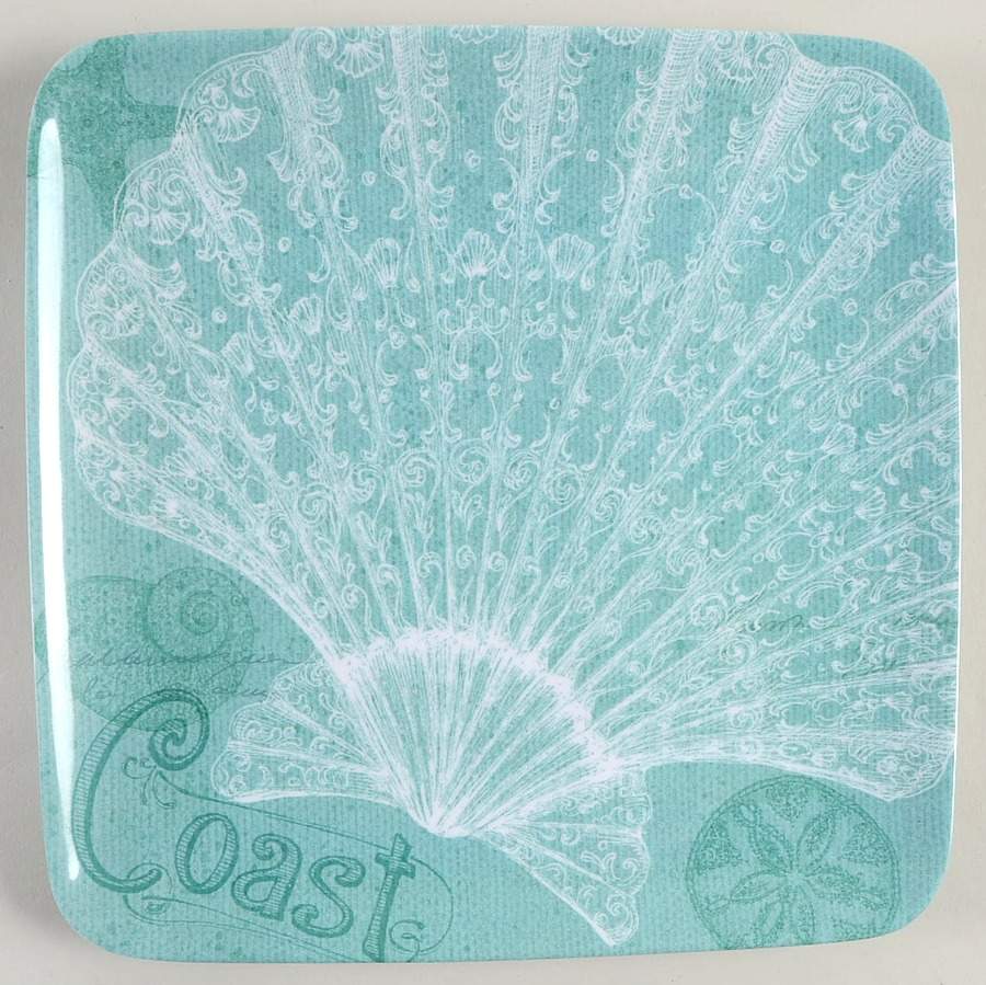 Aqua Treasures (Melamine) Salad Plate by Certified International-1