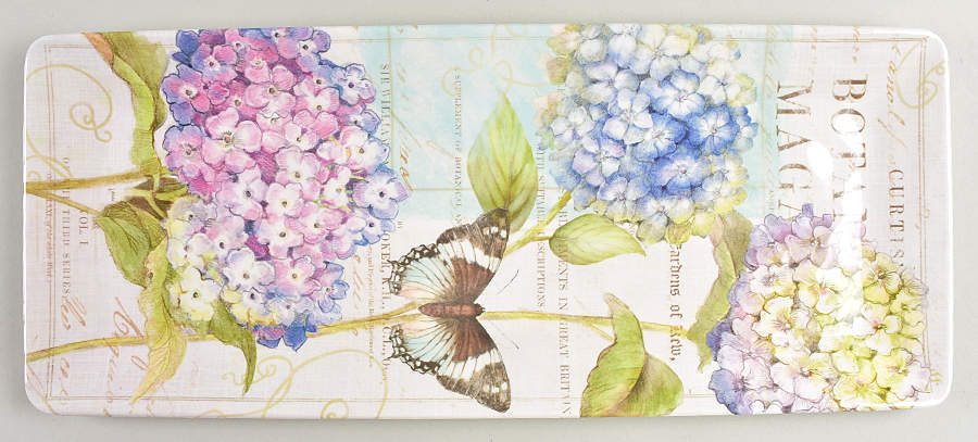 Hydrangea Garden (Melamine) 19" Rectangular Serving Platter by Certified International-1
