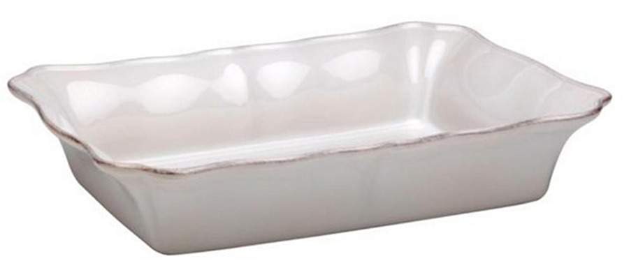 Bistro White 14" Rectangular Baker by Casafina-1
