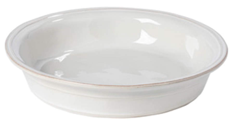 Fontana White Pie Serving Plate by Casafina-1
