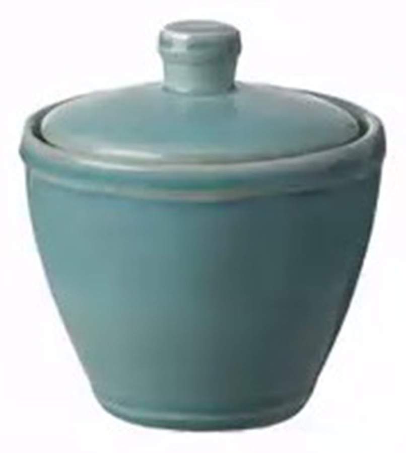 Fontana Turquoise Sugar Bowl & Lid by Casafina-1