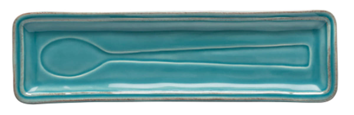 Fontana Turquoise Spoon Rest/Holder (Holds 1 Spoon) by Casafina-1