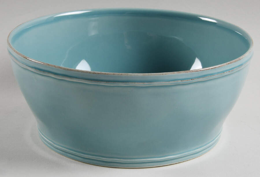 Fontana Turquoise 9" Round Serving Bowl by Casafina-1