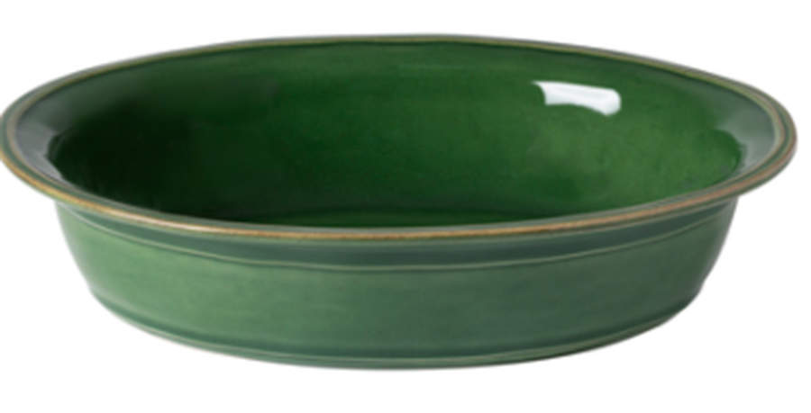 Fontana Forest Green 13" Oval Baker by Casafina-1