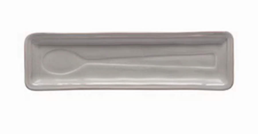 Fontana Dove Gray Spoon Rest/Holder (Holds 1 Spoon) by Casafina-1